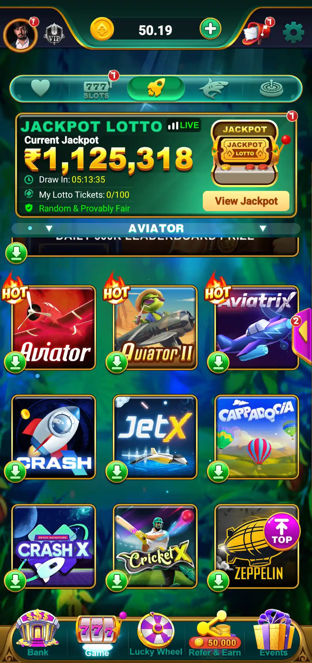 777 Game Aviator games