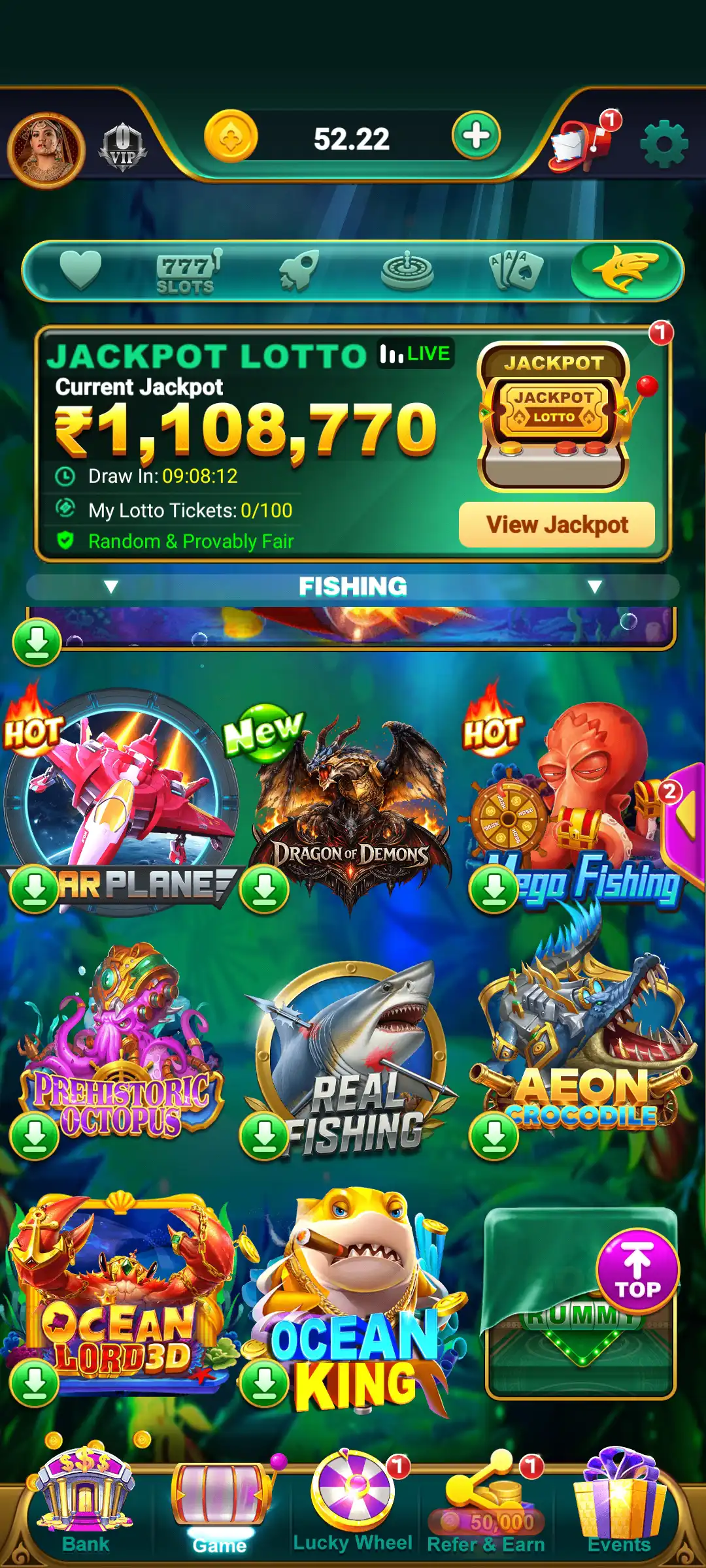 Boss Rummy fishing games