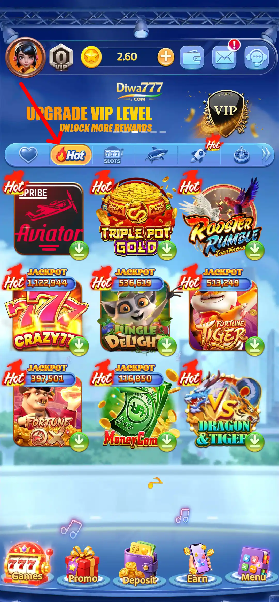 Diwa777 Hot Games