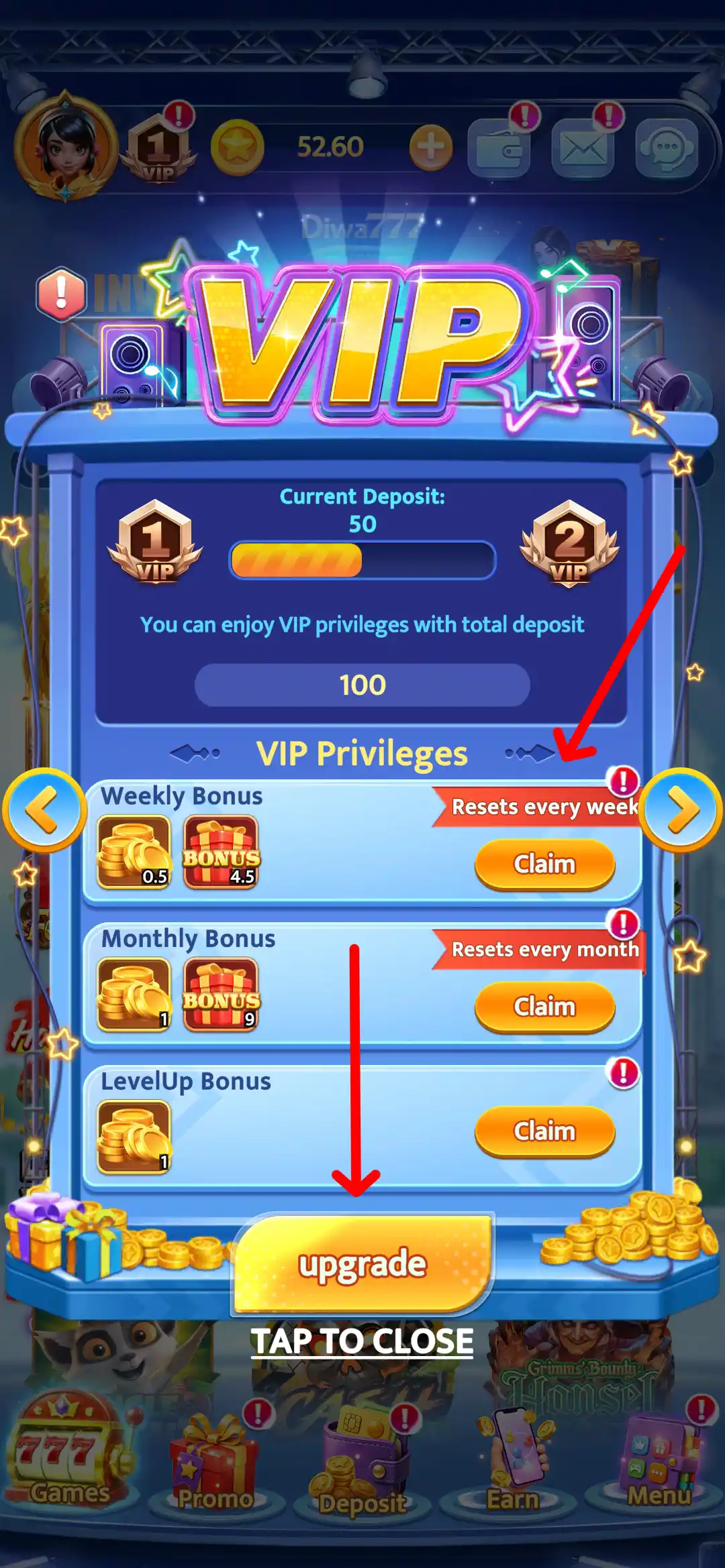 Diwa777 VIP Plan