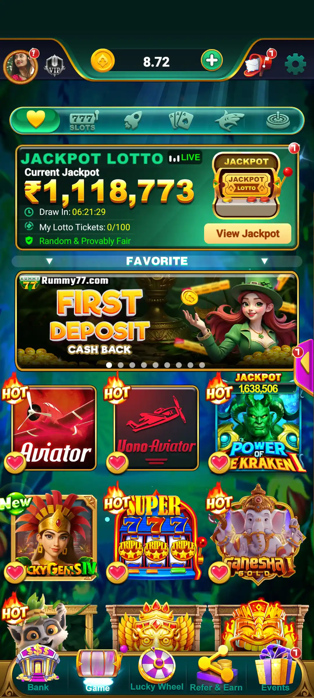Rummy 77 Favorite games